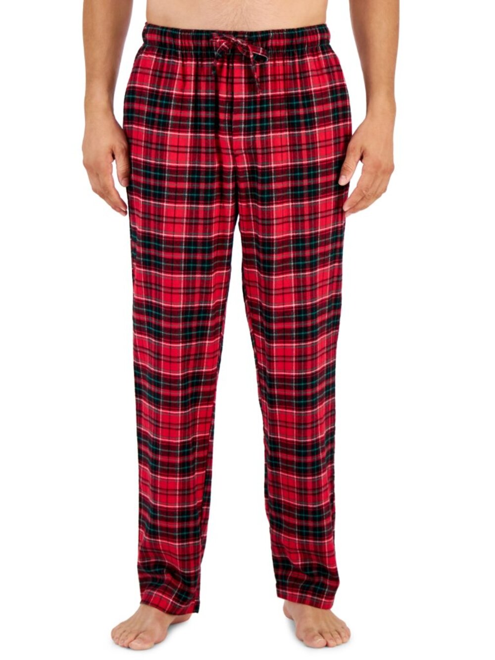 Club Room Men's Flannel Pajama Pants, Created for Macy's - Red